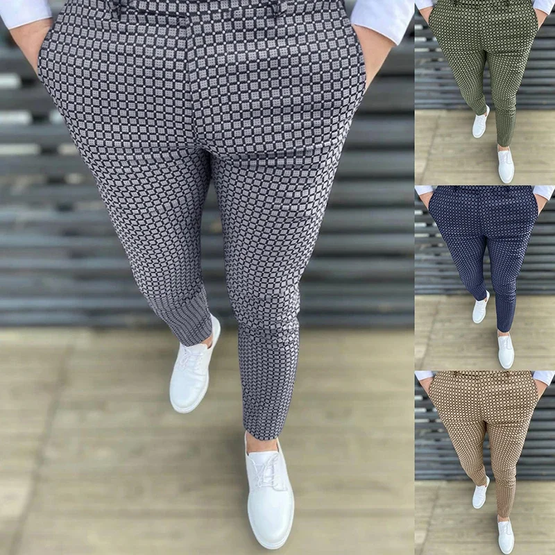 New Plaid Spot Pants For Men Fashion Business Casual Long Trousers Men Casual Pants Wedding Party Dress Social Clothing For Man
New Plaid Spot Pants For Men Fashion Business Casual Long Trousers Men Casual Pants Wedding Party Dress Social Clothing For Man