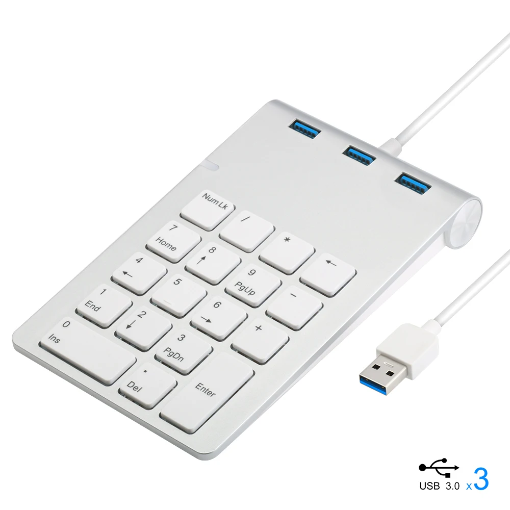 Digital Wired Keypad Hub USB3.0 18 Keys for Financial Accounting Cashier Computer Keyboard
Digital Wired Keypad Hub USB3.0 18 Keys for Financial Accounting Cashier Computer Keyboard