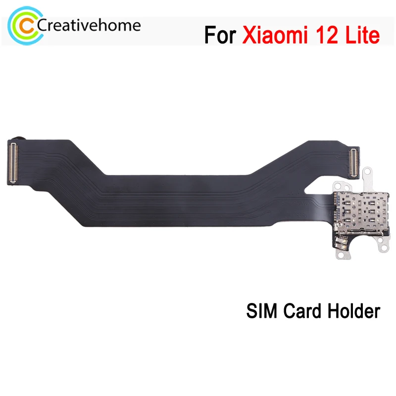 

Для Xiaomi 12 Lite держатель SIM-карты Гнездо для материнской платы гибкий кабель ремонт Запасная часть