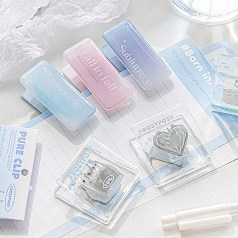 1 Pc Simplicity Acrylic Clip Fashon Gradient Color Non-sticky Memo Pad Clip Transparent Heart Floral Style Snack Paper Clip
1 Pc Simplicity Acrylic Clip Fashon Gradient Color Non-sticky Memo Pad Clip Transparent Heart Floral Style Snack Paper Clip