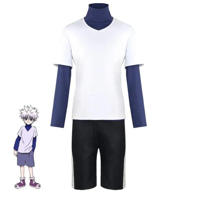 Anime Hunter x Hunter Killua Zoldyck Cosplay Costume Halloween Christmas Party Suit Shirt Tshirt White Wig
Anime Hunter x Hunter Killua Zoldyck Cosplay Costume Halloween Christmas Party Suit Shirt Tshirt White Wig