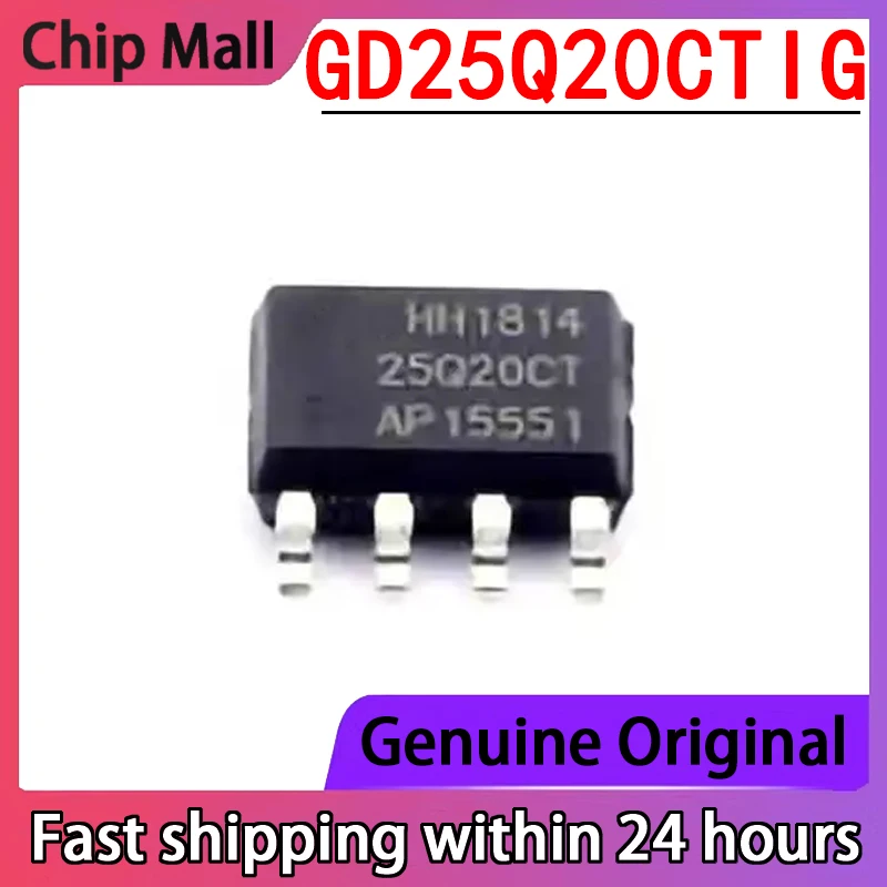 

10PCS Original Genuine GD25Q20CTIG SOP-8 2M-bit 3.3V Serial Flash Memory Chip