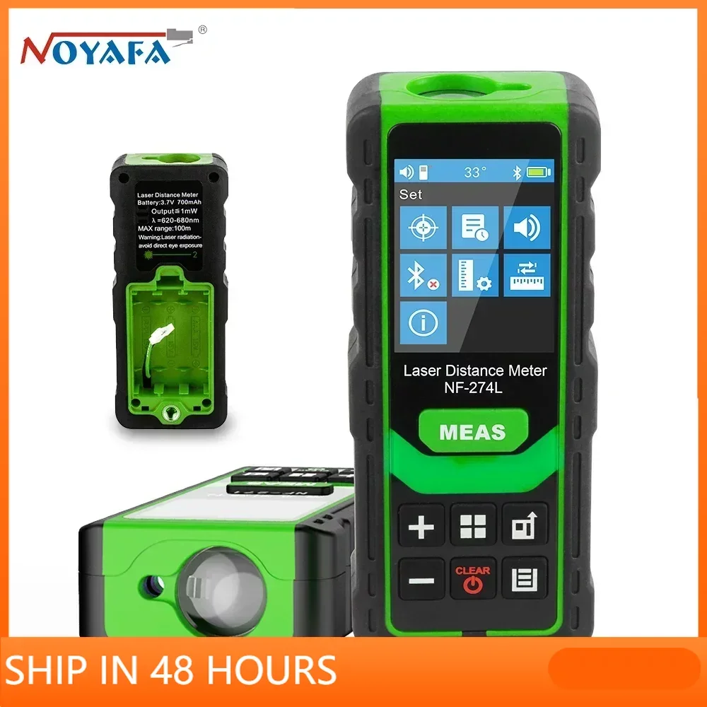 

Noyafa NF-274L Green Laser Distance Meter 60M 100M Rangefinder Laser Tape Range Finder Measure Electronic Level Test Tool