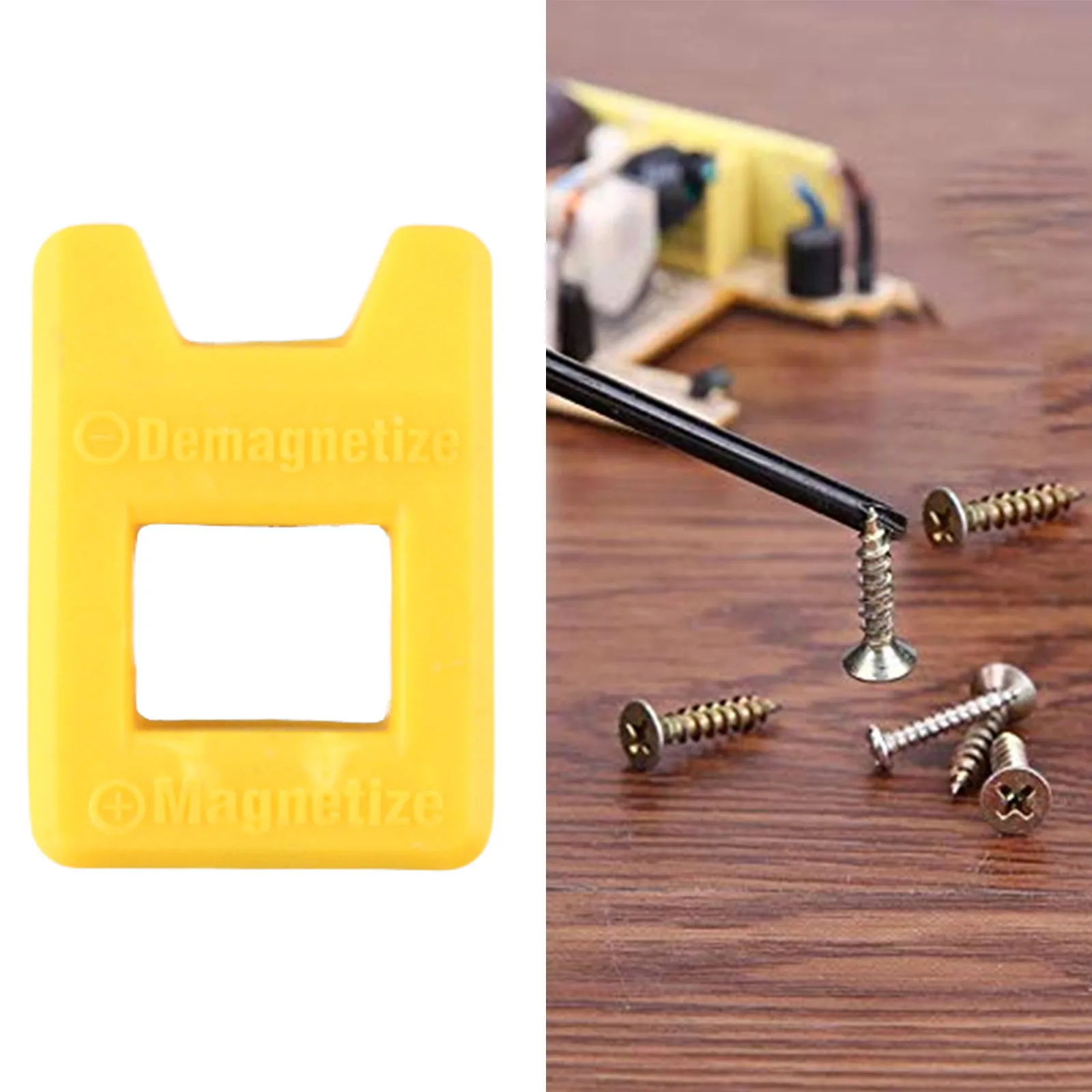 1pcs Magnetizer Demagnetizer 2 In 1 Demagnetizer Magnetism Magnetizer Plastic Screwdriver 29*40*19mm Change Magnetism Tool
1pcs Magnetizer Demagnetizer 2 In 1 Demagnetizer Magnetism Magnetizer Plastic Screwdriver 29*40*19mm Change Magnetism Tool