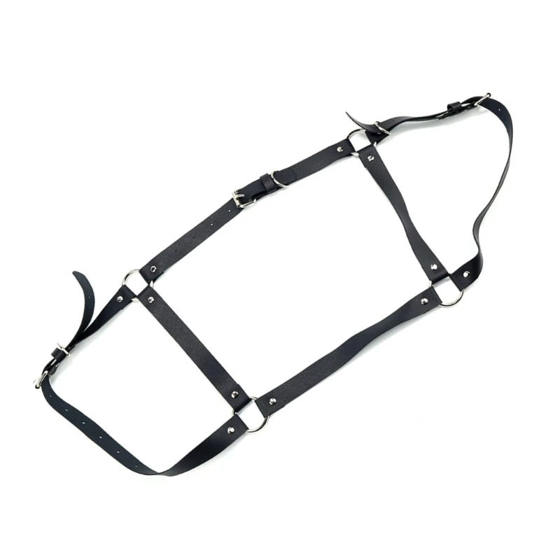 

Sexy Bondage Shoulder Harness Belt Adjustable Length Fashion Chest Straps Adult Unisex Chest Belt for Nightclub Bar