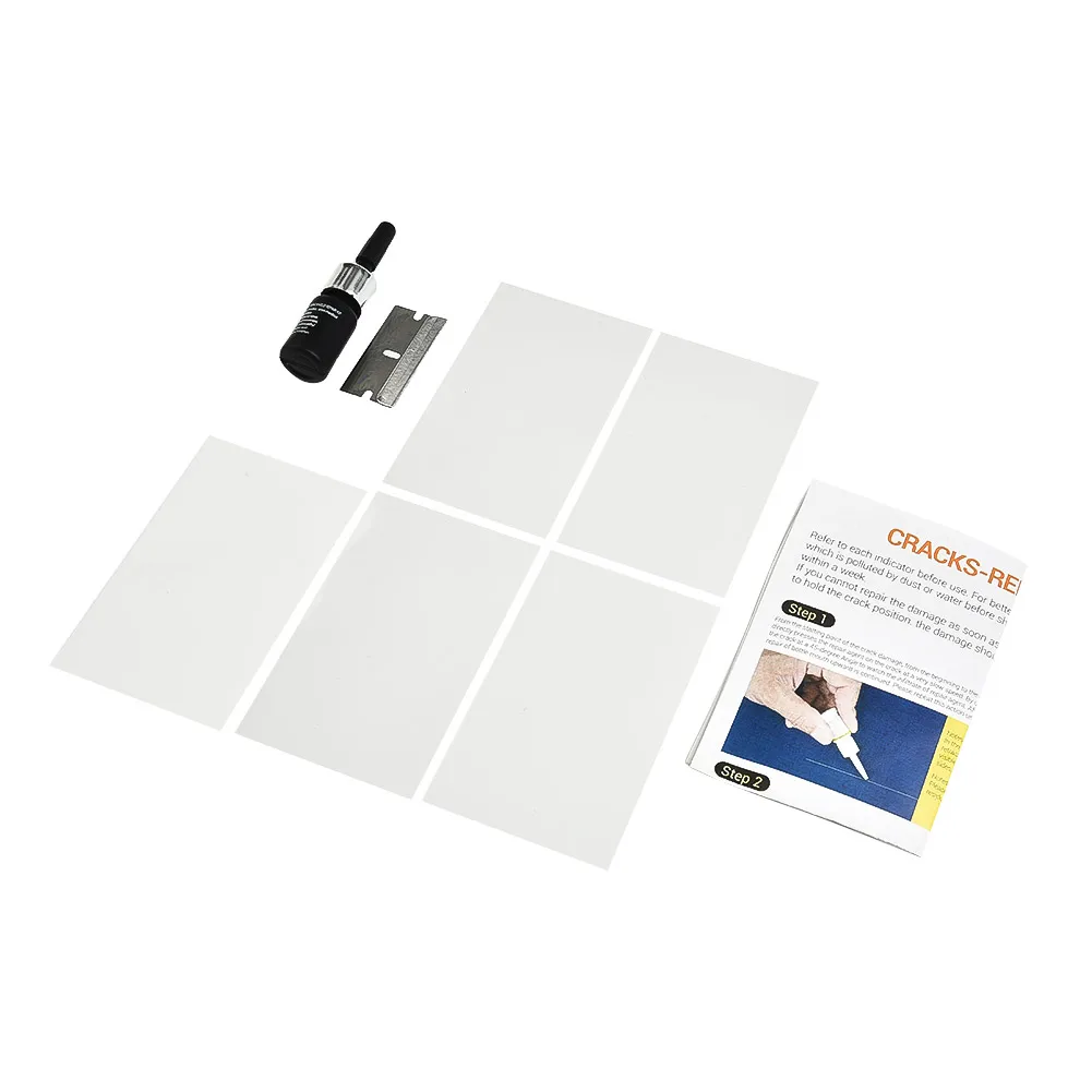 Car Repair Resin With Cure Strips Sleeve Razor Blade Car Decoration Accessories Car Glass Repair Tool Kit Auto Parts
Car Repair Resin With Cure Strips Sleeve Razor Blade Car Decoration Accessories Car Glass Repair Tool Kit Auto Parts