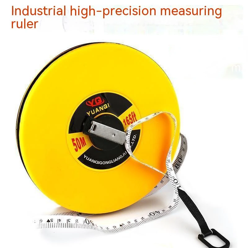 

100M Linen Fiber Tape Measure Engineering Grade Measuring Tool Ruler Durable and Durable Meter Ruler Construction Measurement er