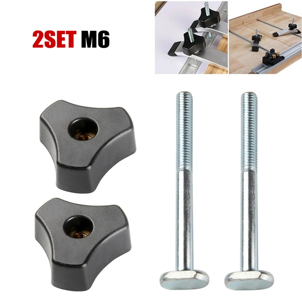 Knobs Clamps T-Track Bolts Knobs T Slot Bolts Tools W/ M6-70T Screw 4pcs Set Kits Lightweight Plastic Metal Parts
Knobs Clamps T-Track Bolts Knobs T Slot Bolts Tools W/ M6-70T Screw 4pcs Set Kits Lightweight Plastic Metal Parts