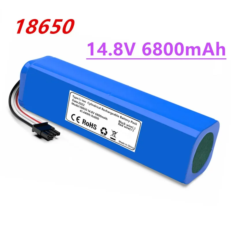 14.8V 6800Mah Li-Ion Robotic Stofzuiger Vervangende Batterij Voor Mijia 2nd Robot Roborock S50 S51 S55 Accessoire Onderdelen
14.8V 6800Mah Li-Ion Robotic Stofzuiger Vervangende Batterij Voor Mijia 2nd Robot Roborock S50 S51 S55 Accessoire Onderdelen