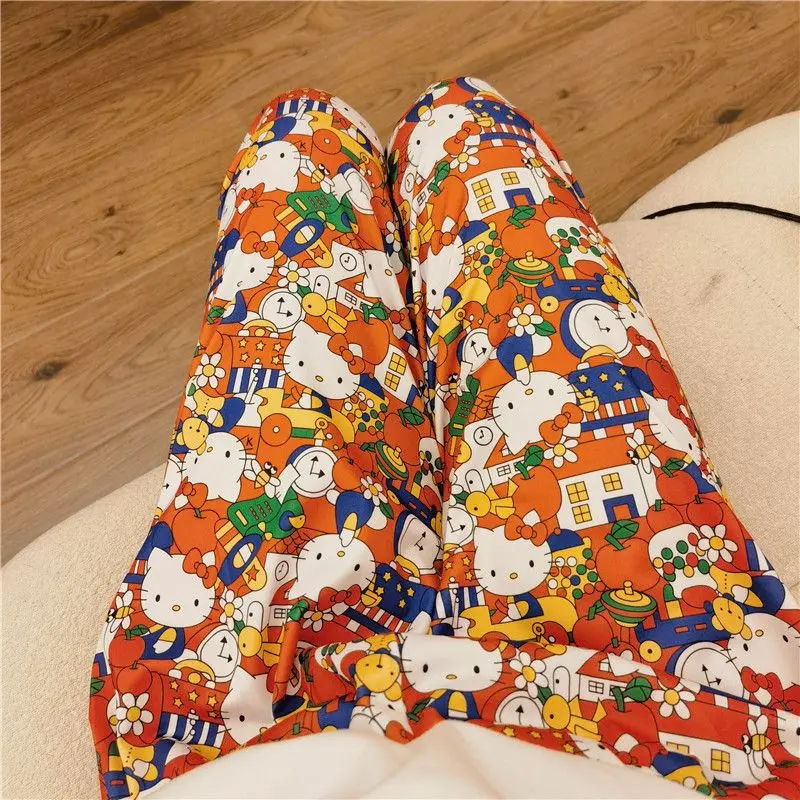 New Sanrio Cartoon Cat Milk Walking Pants Pajama Pants for Women Loose-Fitting Loungewear Can Be Outer Wear Pants
New Sanrio Cartoon Cat Milk Walking Pants Pajama Pants for Women Loose-Fitting Loungewear Can Be Outer Wear Pants