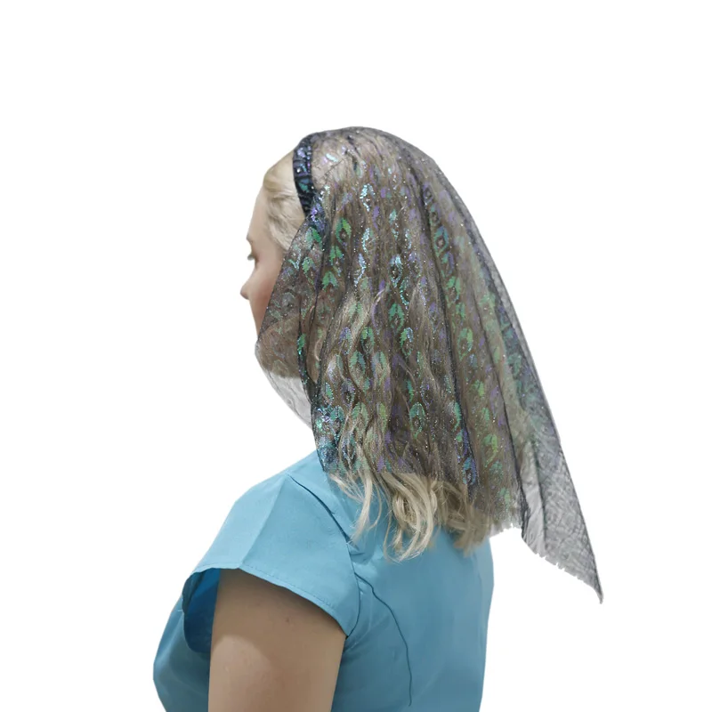 Женский треугольный шарф для церкви, молитвенная шаль, кружевная вуаль с вышивкой, цветочное покрытие, повязка на голову, тюрбан с повязкой для волос
Женский треугольный шарф для церкви, молитвенная шаль, кружевная вуаль с вышивкой, цветочное покрытие, повязка на голову, тюрбан с повязкой для волос