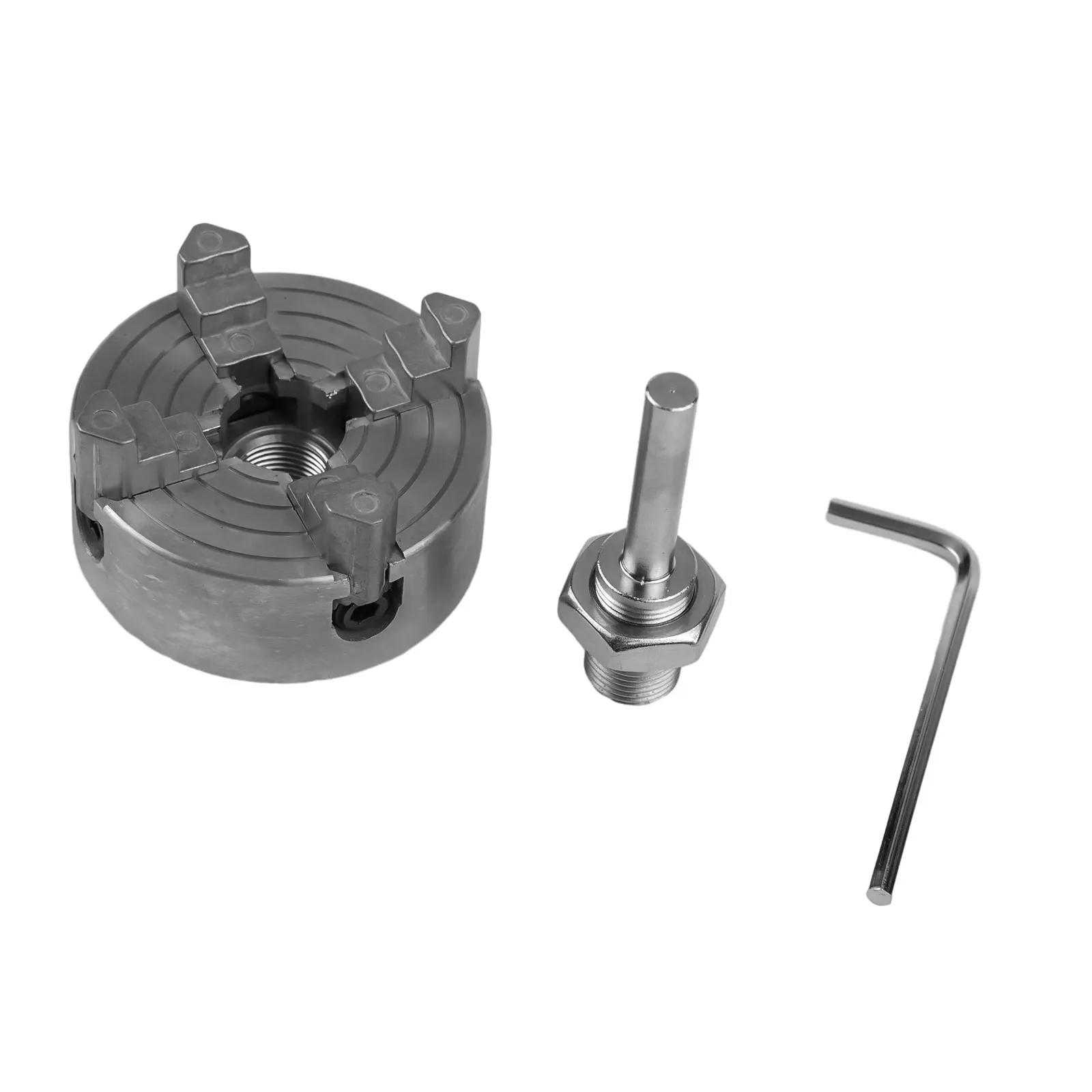 Z011 Metal 4 Jaws Manual Lathe /Chuck Clamp HCS Self-Centering /Carbon Steel Mini Drill Chuck Accessory For Woodworking/ Lathe
Z011 Metal 4 Jaws Manual Lathe /Chuck Clamp HCS Self-Centering /Carbon Steel Mini Drill Chuck Accessory For Woodworking/ Lathe