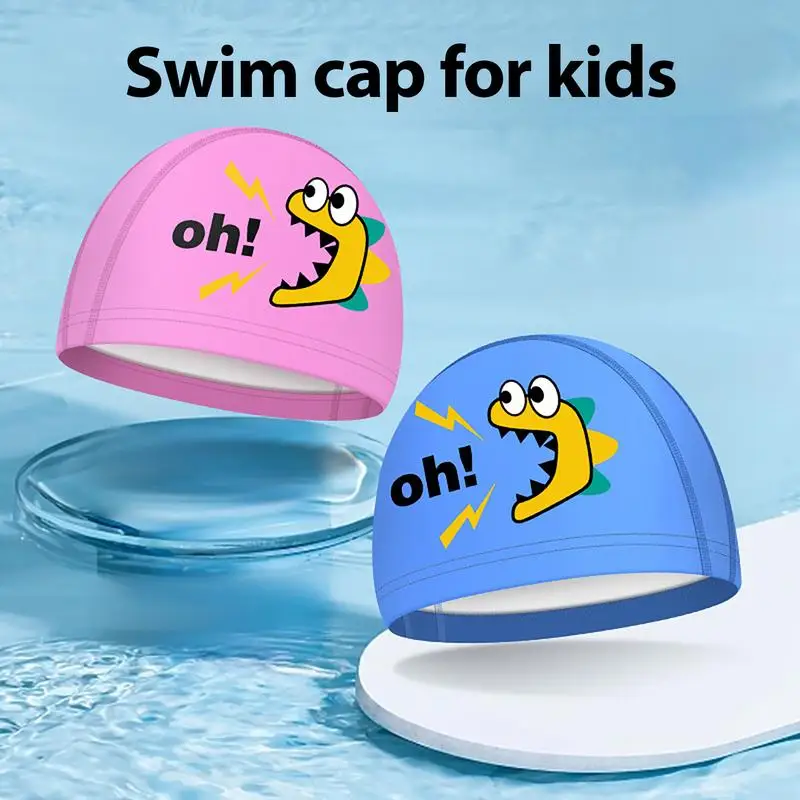 

Swim Cap Kids Head Covering Pool Cap Swimming Equipment For Girls Boys Teens Toddler Swimming Hat For kids Long short Hair