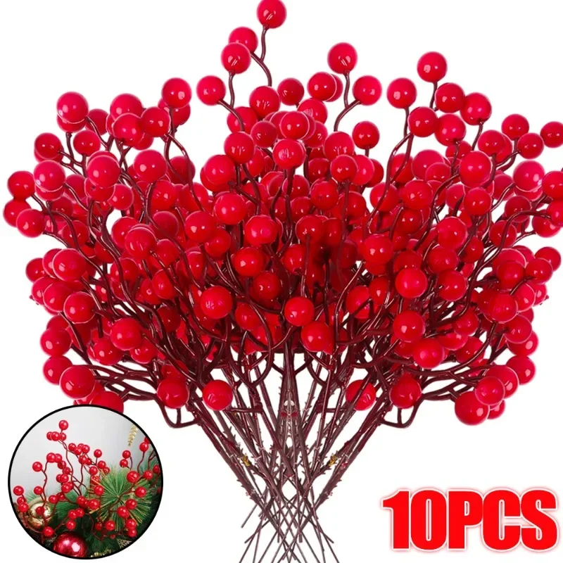 1/10pcs Christmas Red Berry Branch Xmas Artificial Flower DIY Wreath Gift Christmas Tree Ornament Home Table Decoration New Year
1/10pcs Christmas Red Berry Branch Xmas Artificial Flower DIY Wreath Gift Christmas Tree Ornament Home Table Decoration New Year