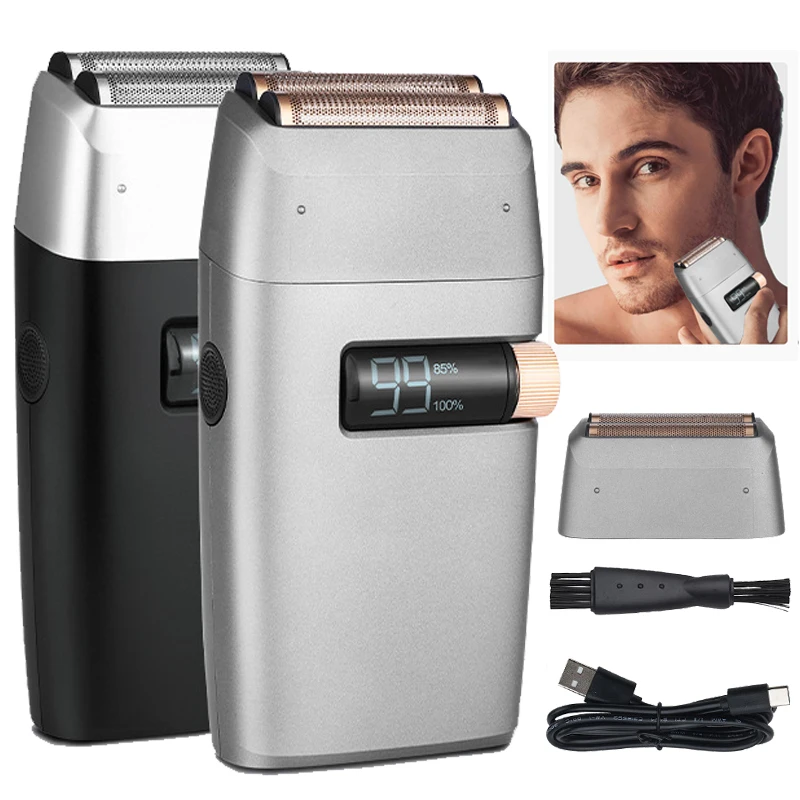 Powerful Rechargeable Shaver for Men LCD Electric Shaver Beard Shaving Machine Bald Head Electric Razor with Extra Mesh
Powerful Rechargeable Shaver for Men LCD Electric Shaver Beard Shaving Machine Bald Head Electric Razor with Extra Mesh