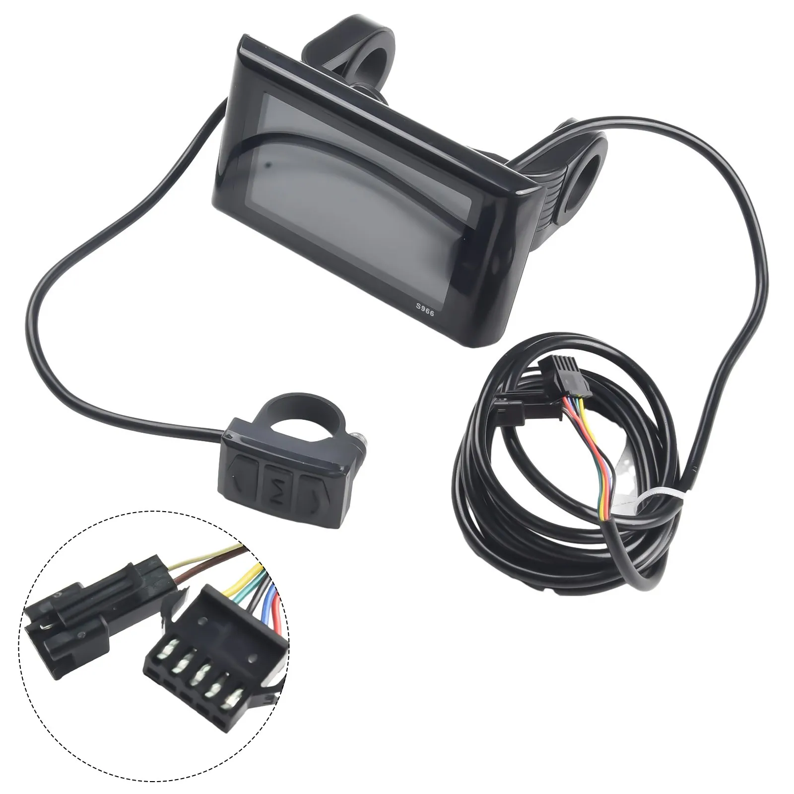 Electric Bike Display Control E-bicycle LCD-S966 No.2 Protocol 24-72V 5pin ABS Agreement Black Colorful Durable
Electric Bike Display Control E-bicycle LCD-S966 No.2 Protocol 24-72V 5pin ABS Agreement Black Colorful Durable