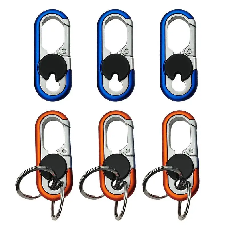 

Men's Car Keychains Lightweight Metal Carabiner Keychain Key Clip Hook Easy To Use Anti-Lost Multi-Functional Auto Parts Key