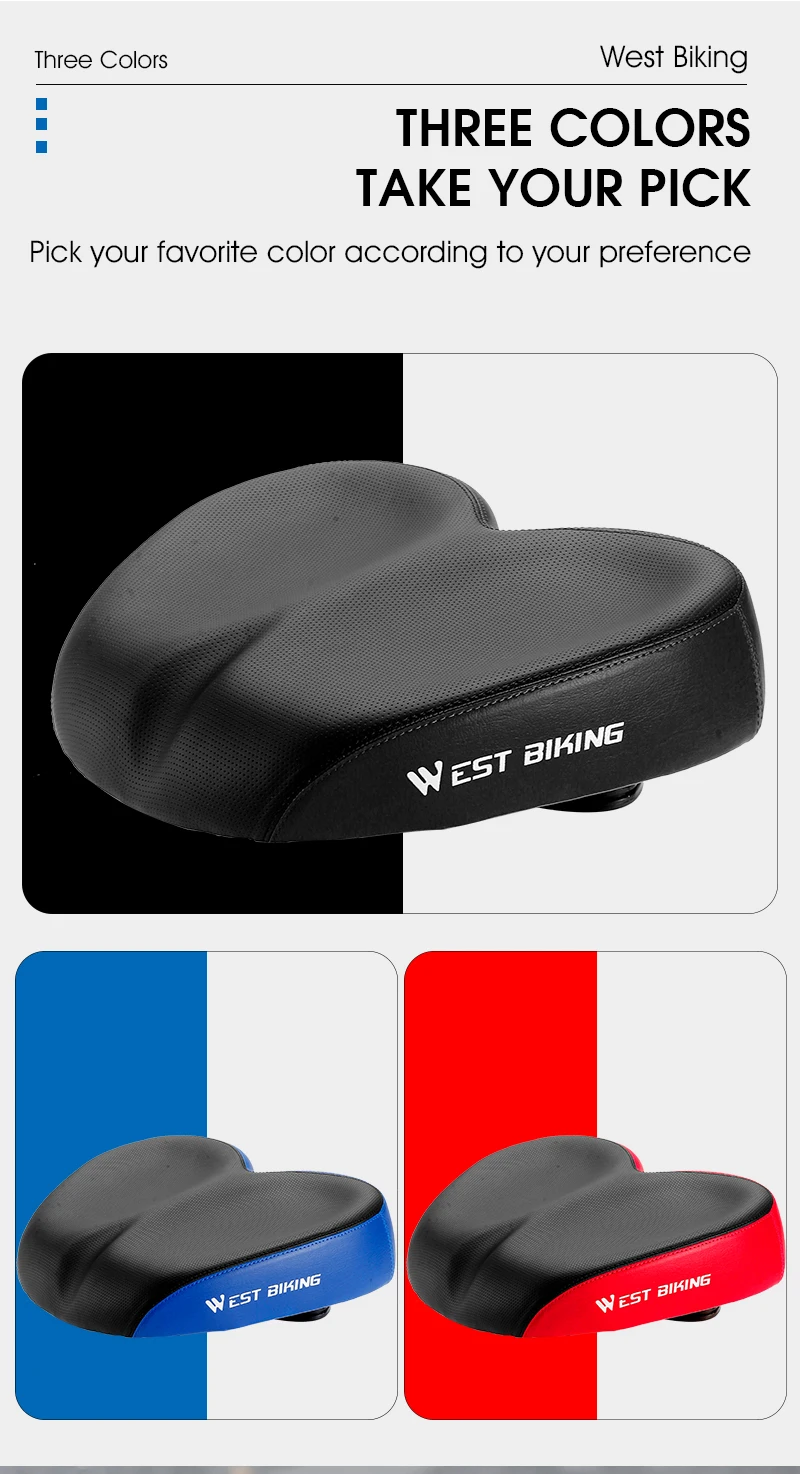 Generic Noseless Bicycle Saddle Antiprostate Comfort Suspension