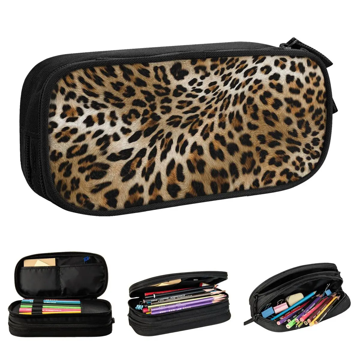 Leopard Pattern Pencil Cases Animal Fur Skin Texture Pen Pencil Bags Student Big Capacity Students School Cosmetic Pencil Box
Leopard Pattern Pencil Cases Animal Fur Skin Texture Pen Pencil Bags Student Big Capacity Students School Cosmetic Pencil Box