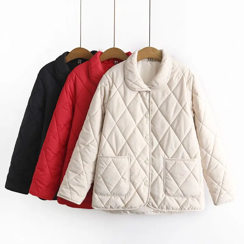 Women Clothes Fall Winter Coat Simple Single-breasted Long Sleeve Thicken Down Padded Jacket Female Quilted Black Parkas Outwear
Women Clothes Fall Winter Coat Simple Single-breasted Long Sleeve Thicken Down Padded Jacket Female Quilted Black Parkas Outwear