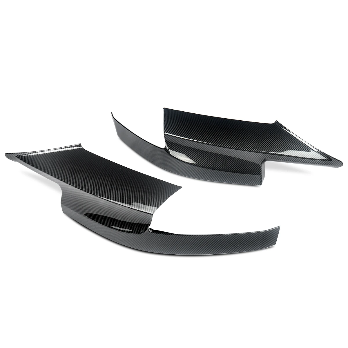 Carbon Fiber Style Front Bumper Corner Splitter Lip for BMW F10 M5 Only 2010-2016 Carbon Fiber Style Front Bumper Corner Splitter Lip for BMW F10 M5 Only 2010-2016