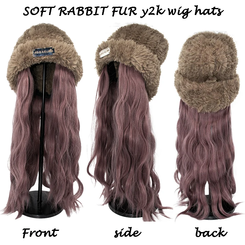 Daily Wig Bonnets Rabbit Fur Wigs Hat Women Detachable Wig Hats Trendy Wig Hat Soft Warm Wig Beanies Casual Solid Wig Beanie
Daily Wig Bonnets Rabbit Fur Wigs Hat Women Detachable Wig Hats Trendy Wig Hat Soft Warm Wig Beanies Casual Solid Wig Beanie