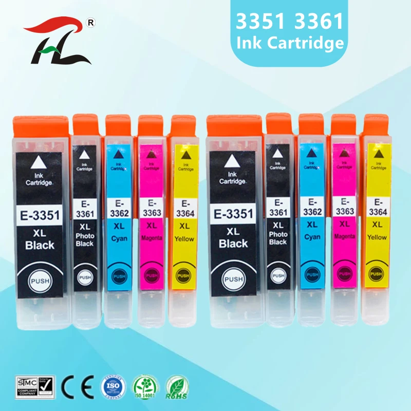 

Compatible for EPSON 33XL 33 Ink Cartridge T3351 T3361 Expression Premium XP 530 540 630 640 635 645 830 900 Printer