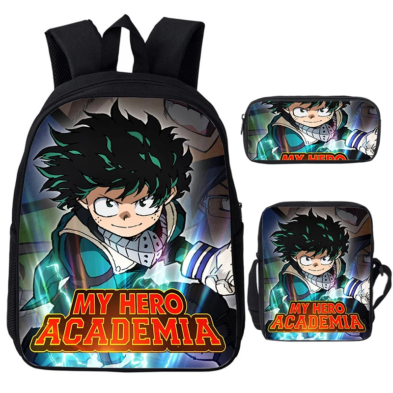 

Anime MHA Backpacks Girls Boys My Hero Academia 6 School Backpack 3pcs/set Cartoon Schoolbag Teenage Bookbag Travel Bags Mochila
