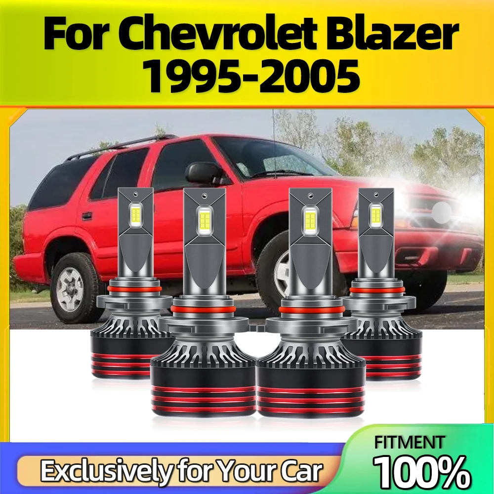 4x LED 9005 9006 Headlight High Low Bulbs Combo 25000LM Auto Car Turbo Lamps Kit 110W 12V For IP68 Chevrolet Blazer 1995-2005
4x LED 9005 9006 Headlight High Low Bulbs Combo 25000LM Auto Car Turbo Lamps Kit 110W 12V For IP68 Chevrolet Blazer 1995-2005