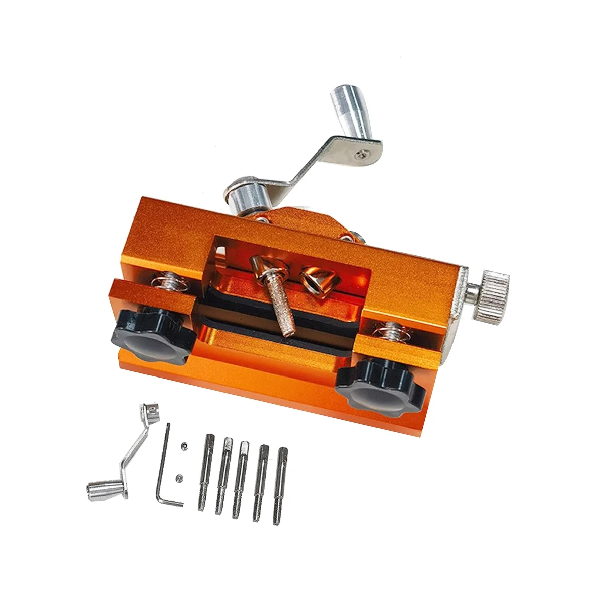 

Portable Chainsaw Sharpening Jig Aluminium Alloy Chainsaw Sharpener with Grinder Chain Saw Drill Sharpen Tool