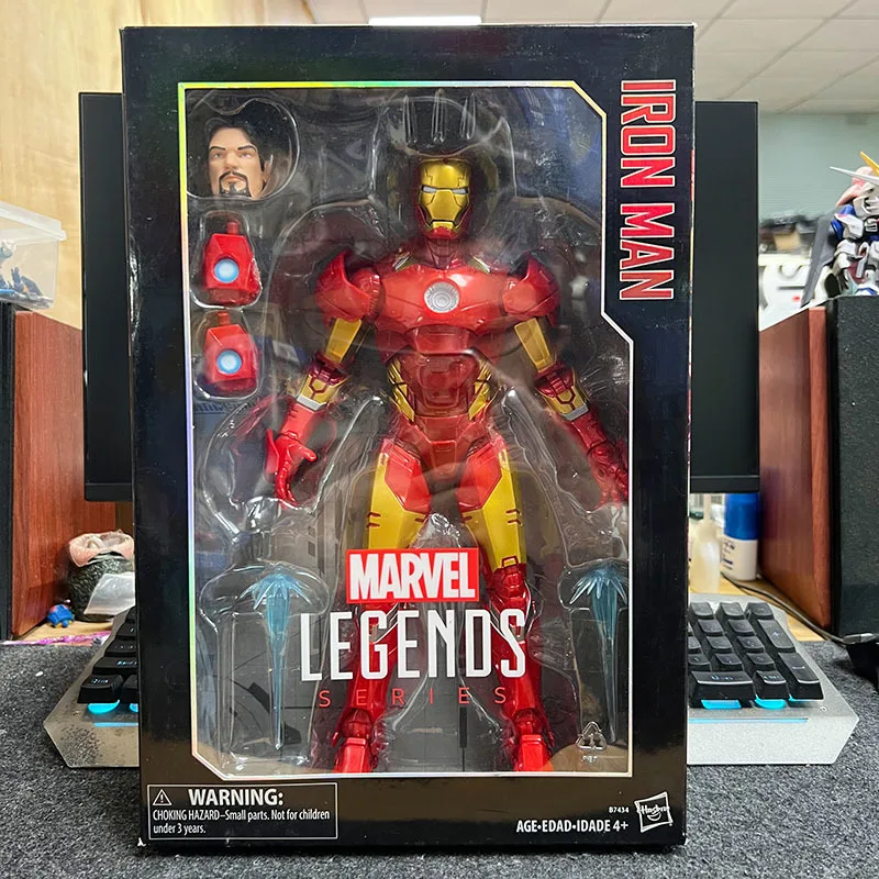 

New Marvel Legends Avengers Iron Man Comics 12 Inch Hands On Model Collectible Birthday Gifts Desktop Decoration Gk Statue