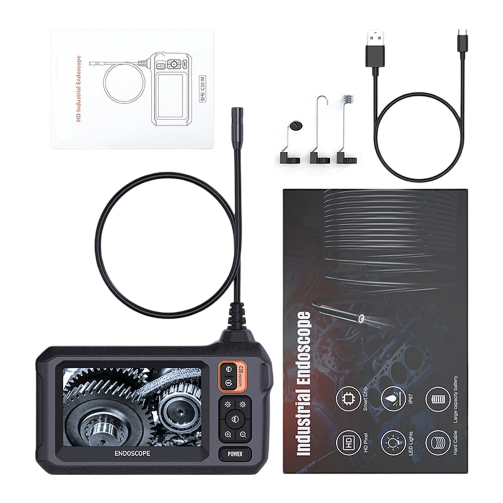LED Industrial Endoscope Camera Mm CM Lens Working Temperature CM Inch Mm P Waterproof Horizontal Viewing Angle
LED Industrial Endoscope Camera Mm CM Lens Working Temperature CM Inch Mm P Waterproof Horizontal Viewing Angle