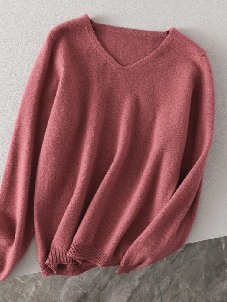 Merino Wool 100% Women's Sweater v-neck pullover Knitwear Long Sleeve Tops Sweater & Jumpers In Promotion Simple And Comfortable
Merino Wool 100% Women's Sweater v-neck pullover Knitwear Long Sleeve Tops Sweater & Jumpers In Promotion Simple And Comfortable