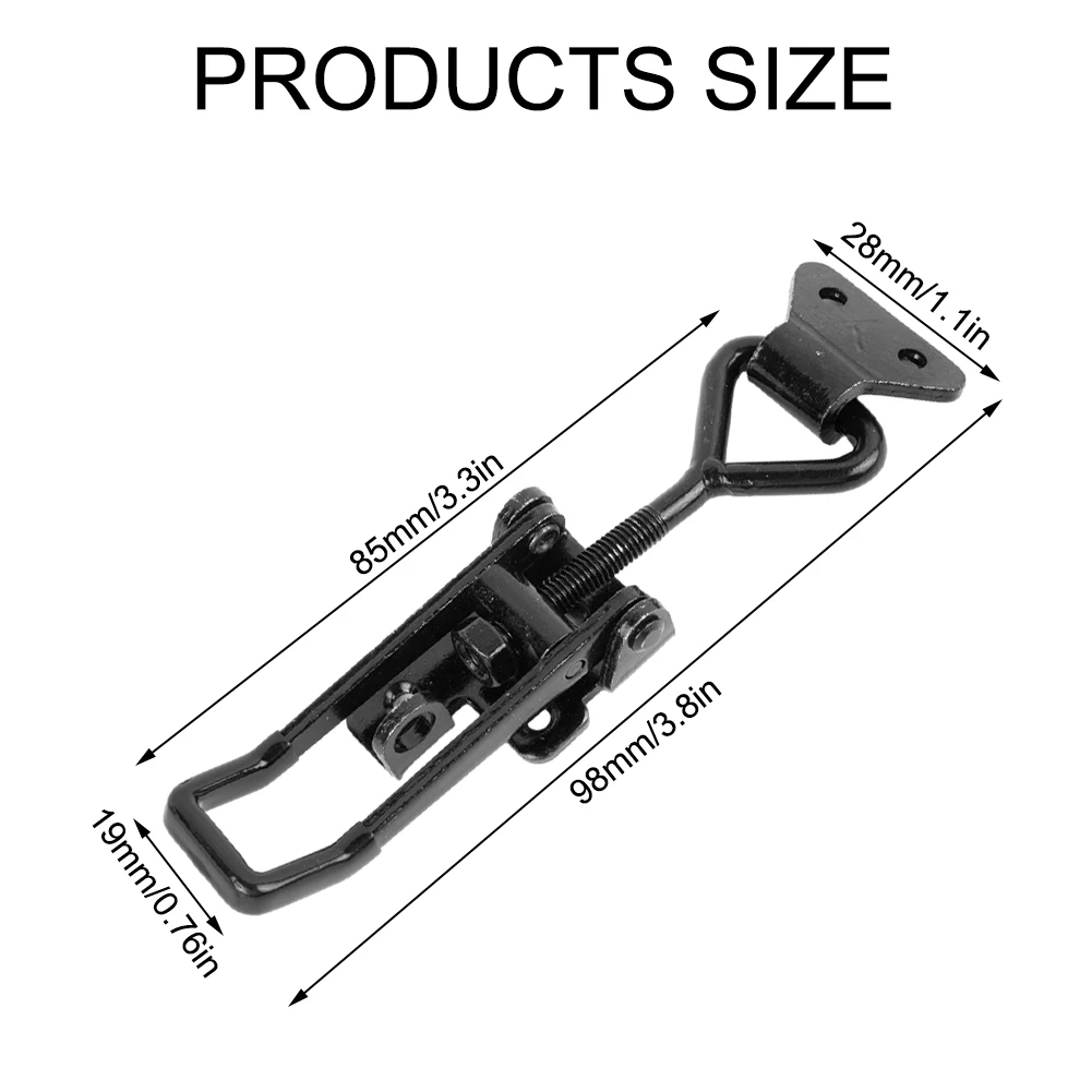 GH-4003 Toggle Clamps Metal Lever Closure 2Pcs 600KG Adjustable For Cabinet Case Boxes Hasp Catch Clip Brand New
GH-4003 Toggle Clamps Metal Lever Closure 2Pcs 600KG Adjustable For Cabinet Case Boxes Hasp Catch Clip Brand New