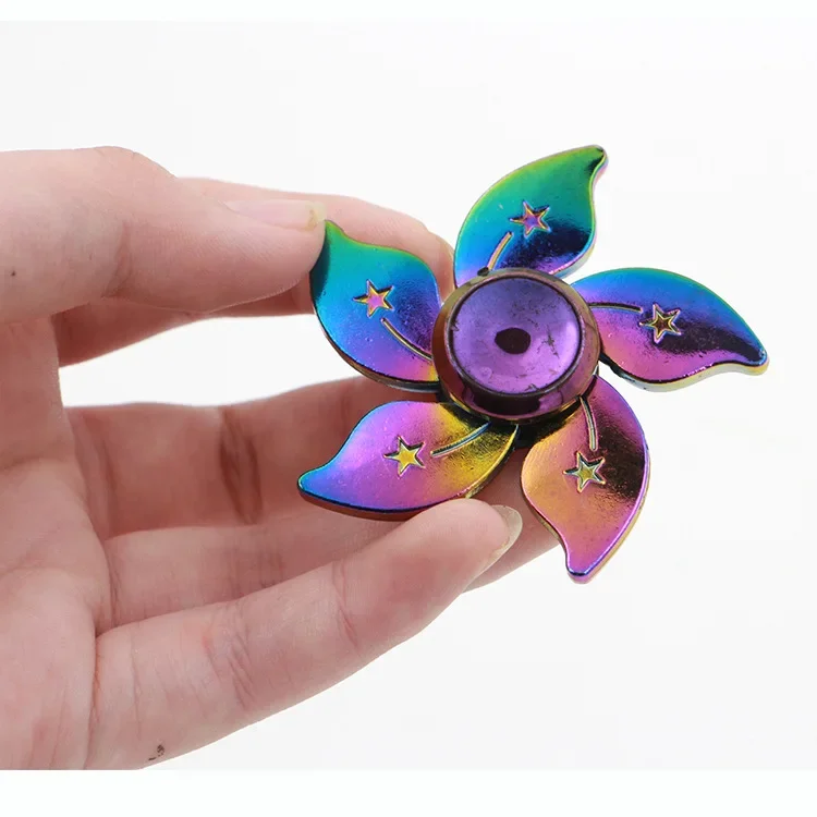 

Metal Rainbow Fidget Spinner EDC Hand Spinner Anti-Anxiety Toy for Spinners Focus Relief Stress ADHD Finger Spinner Kids Toys