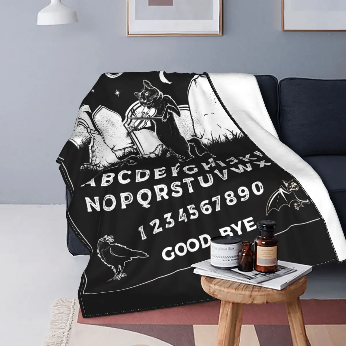 Vintage Ouija Board Mystical Blankets Halloween Cat Playing Violin Poste Plush Soft Throw Blanket for Bedding Lounge Textile
Vintage Ouija Board Mystical Blankets Halloween Cat Playing Violin Poste Plush Soft Throw Blanket for Bedding Lounge Textile
