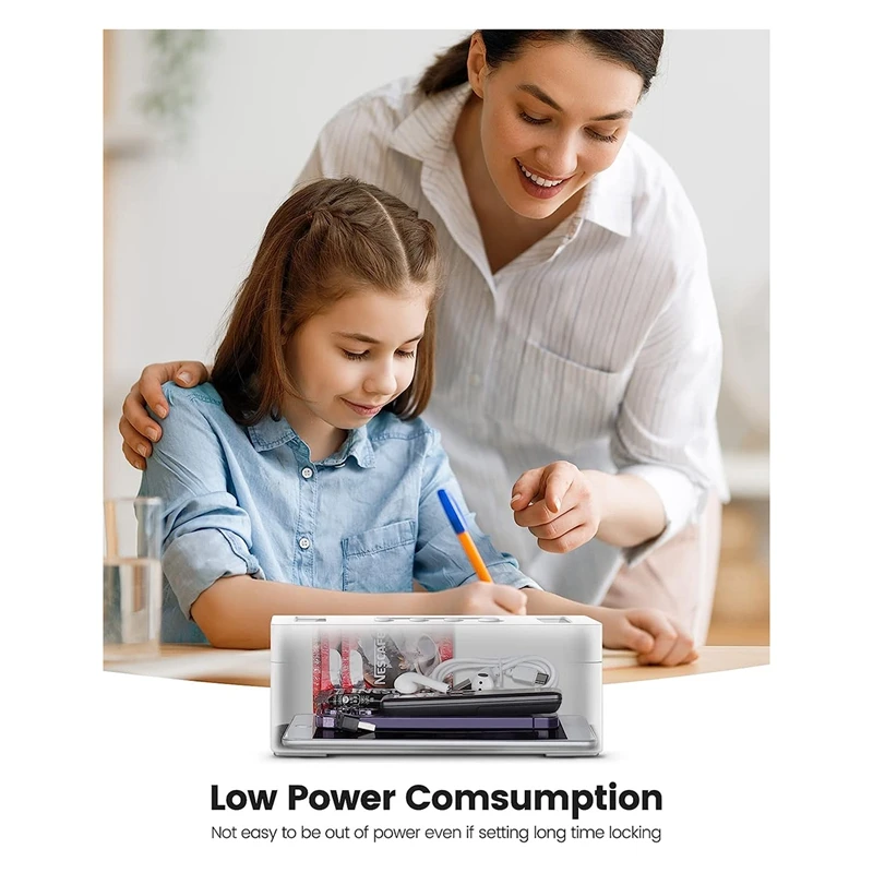 1 Set Metal Timed Lock Box Time Lock Box With Child Lock And LED Display For Phones, Snacks, Alcohol
1 Set Metal Timed Lock Box Time Lock Box With Child Lock And LED Display For Phones, Snacks, Alcohol