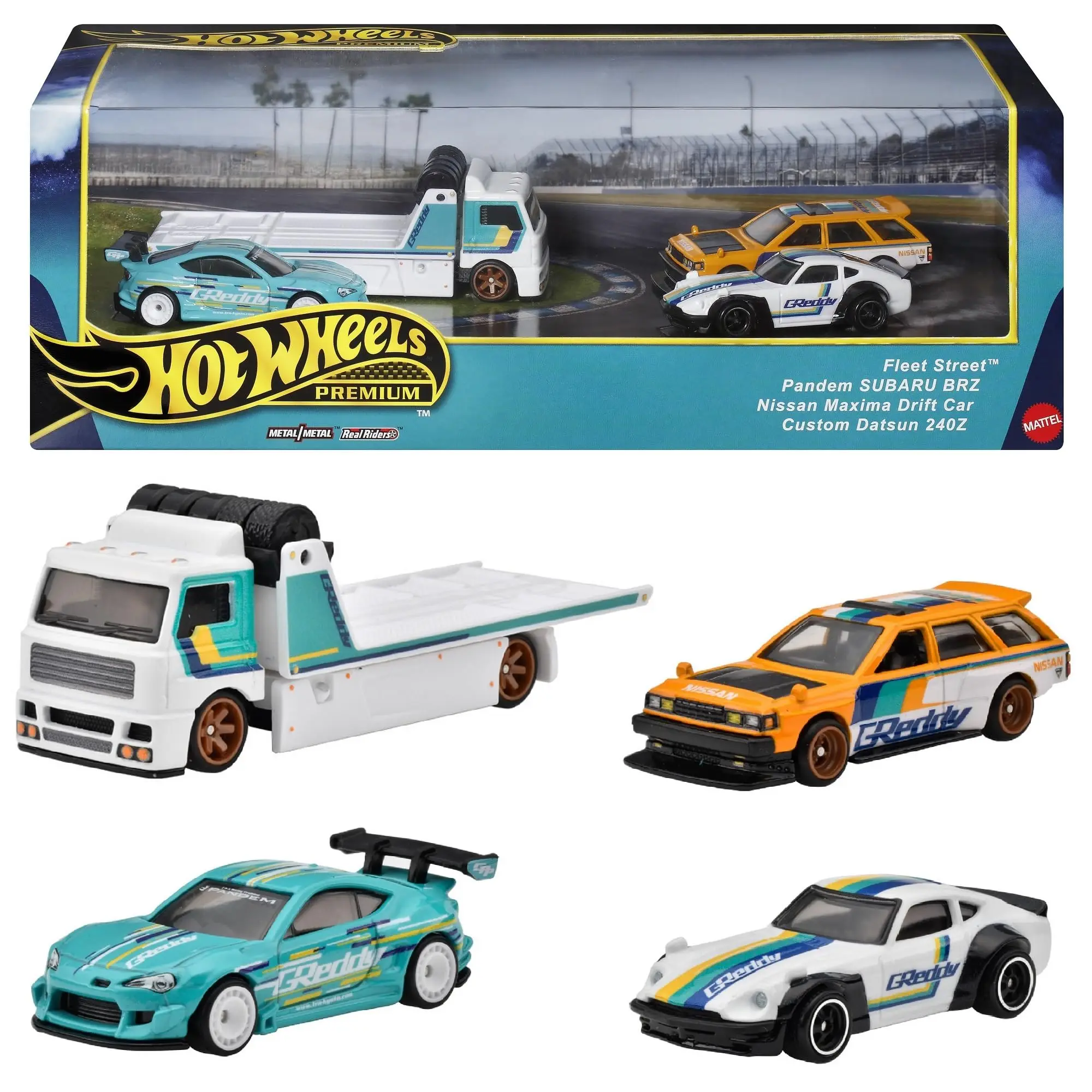 

Hot Wheels 1:64 Pandem Subaru BRZ+Nissan Maxima Drift Car+Custom Dats Garage Series Collector Edition Metal Diet Model Cars Toys