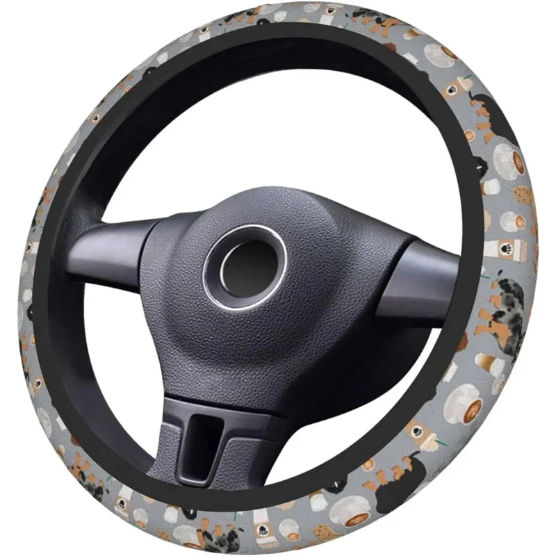 Dachshund Cute Dog Grey Steering Wheel Cover for Men Women Universal Fashionable Anti-Slip Breathable SUV Car Accessories Summer
Dachshund Cute Dog Grey Steering Wheel Cover for Men Women Universal Fashionable Anti-Slip Breathable SUV Car Accessories Summer