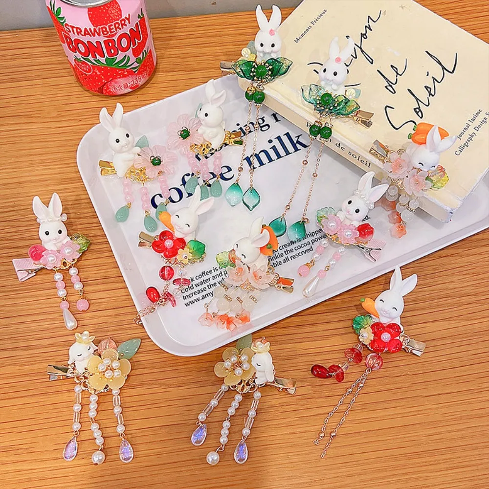 Cute Ancient Princess Tassel Antique Children's Hair Clip Hair Accessories Chinese Style Hairpin Rabbit Shape Hair Clip
Cute Ancient Princess Tassel Antique Children's Hair Clip Hair Accessories Chinese Style Hairpin Rabbit Shape Hair Clip