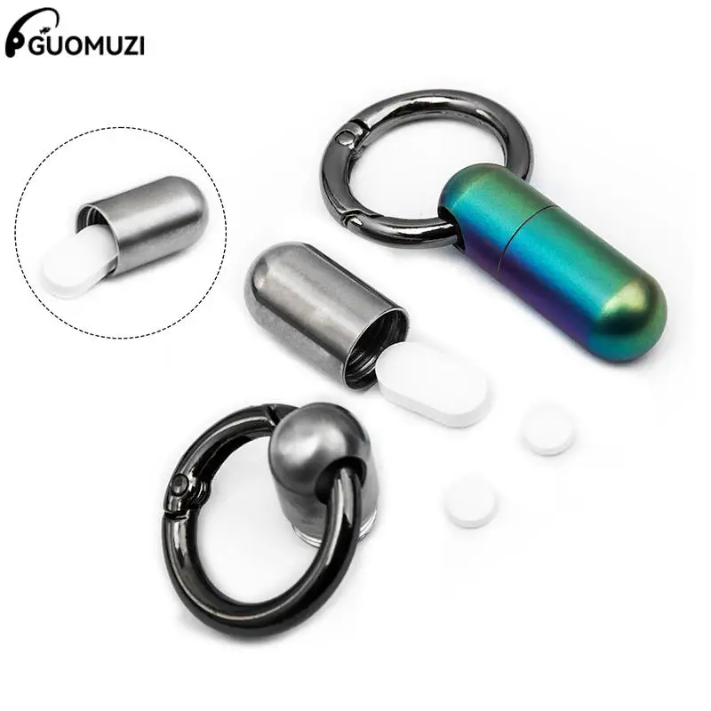 1Pc Portable Seals Bottle Waterproof Canister Medicine Bottles Outdoor Mini Titanium Alloy First Aid Pill Case Keychain
1Pc Portable Seals Bottle Waterproof Canister Medicine Bottles Outdoor Mini Titanium Alloy First Aid Pill Case Keychain