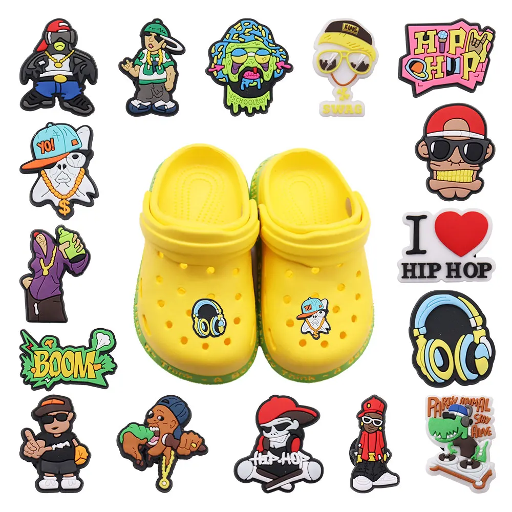 Mix 50PCS PVC Croc Charms Headphones Skateboard I Love Hip Hop Man Singer Party Animal Stay Alive Sandals Shoes Decoration
Mix 50PCS PVC Croc Charms Headphones Skateboard I Love Hip Hop Man Singer Party Animal Stay Alive Sandals Shoes Decoration