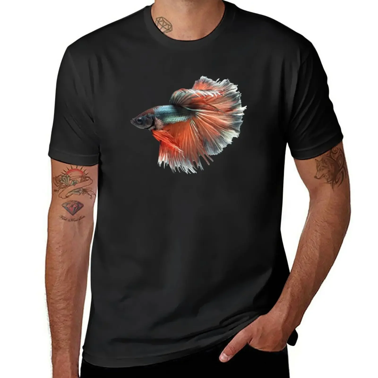 Golden Betta Siamese Fish T-Shirt vintage hippie clothes heavyweight t shirts for men
Golden Betta Siamese Fish T-Shirt vintage hippie clothes heavyweight t shirts for men