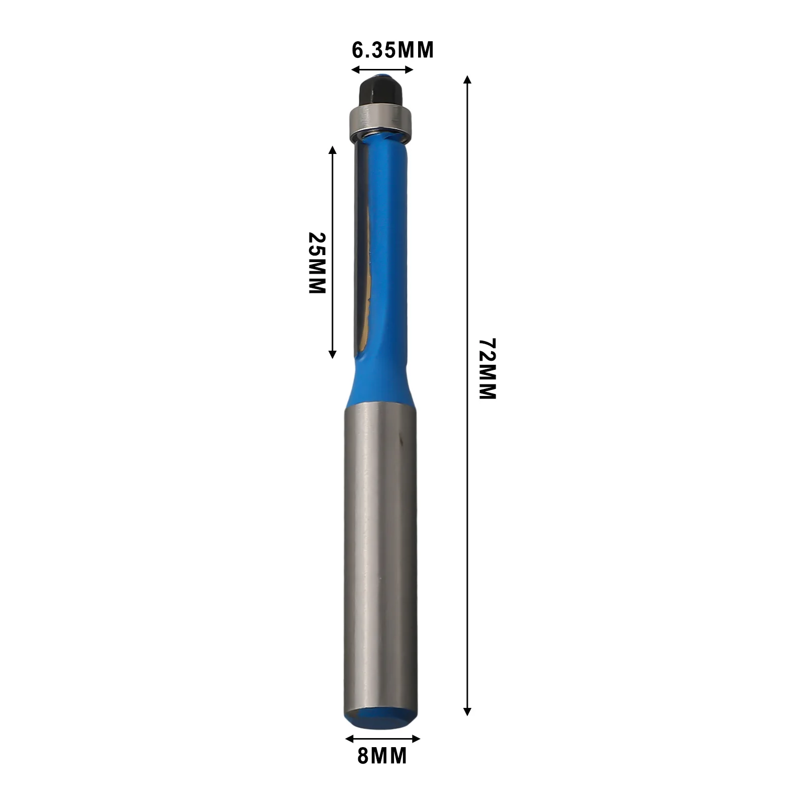 8mm Shank Double-Edged Trim Router Bit With Bearing For Wood Template Pattern Woodworking Milling Cutter For Wood Bit Face Mill
8mm Shank Double-Edged Trim Router Bit With Bearing For Wood Template Pattern Woodworking Milling Cutter For Wood Bit Face Mill