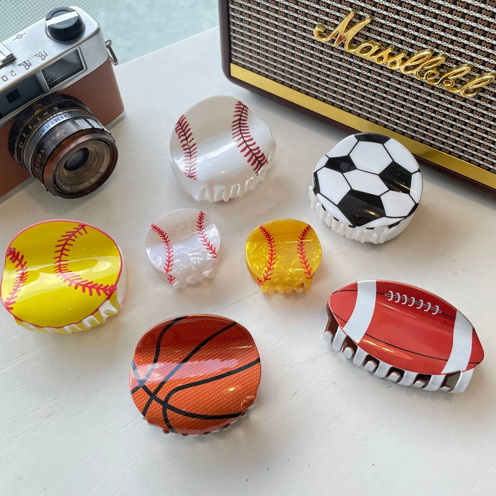 1pc New Fashion Acrylic Basketball Football Tennis Soccer Hair Claw Clips for Women Hairclip Barrettes Hairpin Hair Accessories
1pc New Fashion Acrylic Basketball Football Tennis Soccer Hair Claw Clips for Women Hairclip Barrettes Hairpin Hair Accessories