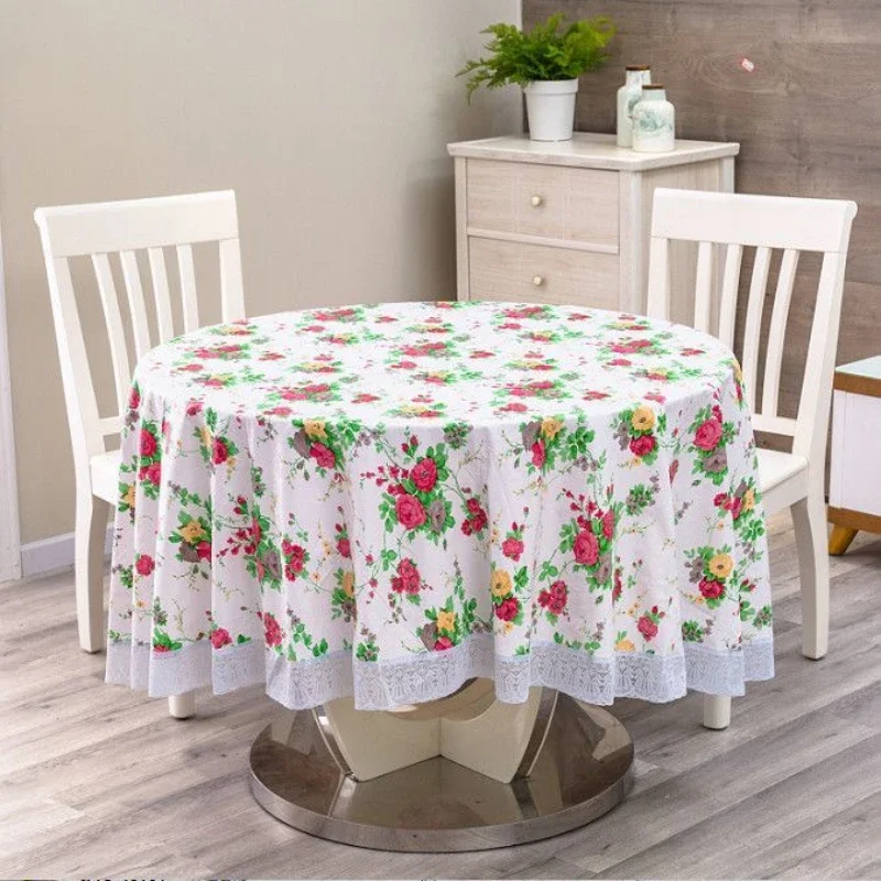 

Pastoral Style Thickened PVC Plastic Pad Household Waterproof Scald Oil Resistant Tablecloth Dining Table Insulation Mat
