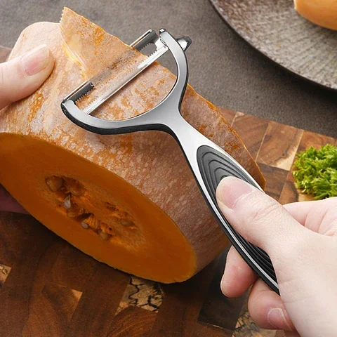 

Fruit and Vegetable Peeler, Stainless Steel Rotary Super Sharp Food Peeler Kitchen Gadget