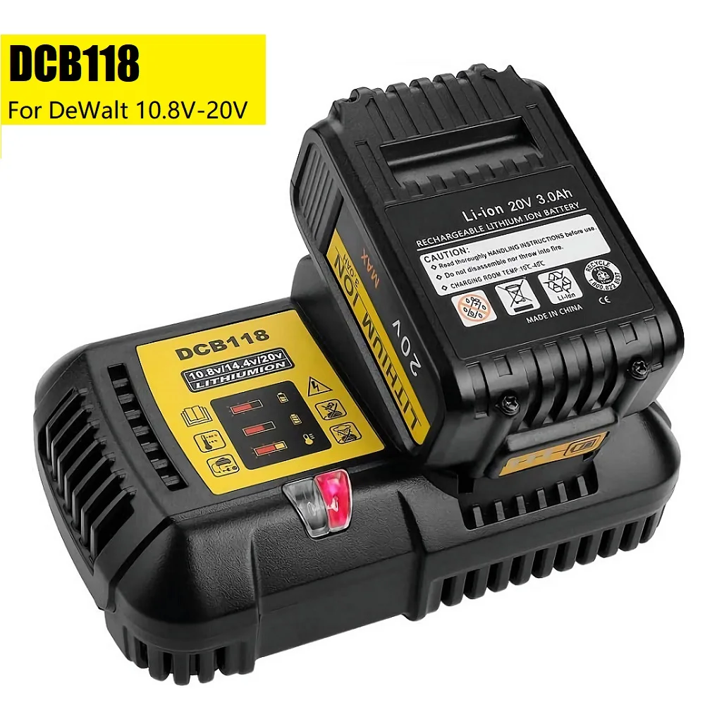 2021 DCB118 быстрое зарядное устройство 14,4 а для Dewalt 12 В в 20 в DCB200 DCB101 литий-ионный Электрический инструмент портативная вилка высокой мощности для ЕС/США
2021 DCB118 быстрое зарядное устройство 14,4 а для Dewalt 12 В в 20 в DCB200 DCB101 литий-ионный Электрический инструмент портативная вилка высокой мощности для ЕС/США
