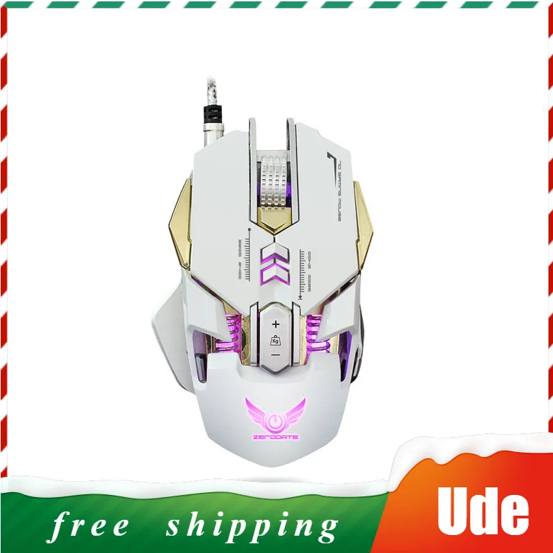 

ZERODATE G9 Wired Mechanical Mouse RGB Photoelectric Ergonomic Design Exclusively for PUBG E-sports Competitive Games Mouse