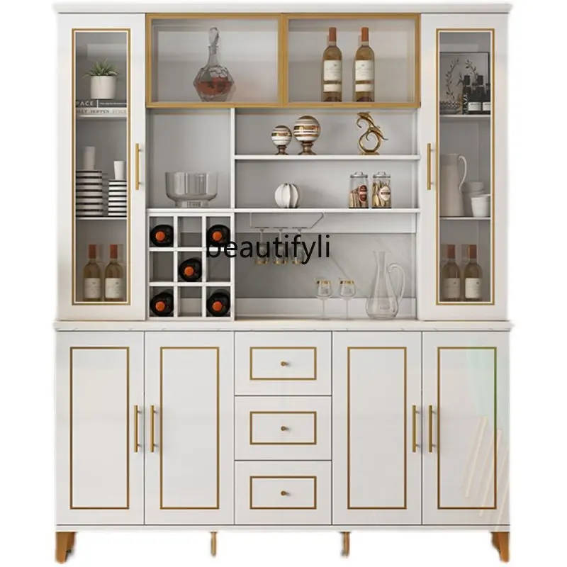 

Light Luxury Sideboard Cabinet Modern Minimalist Living Room Wine Cabinet Storage Cabinet Kitchen Cabinet Cupboard Wall Locker